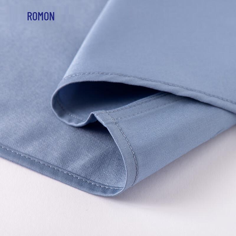 ROMON Men's Wrinkle-Resistant Short Sleeve Shirt