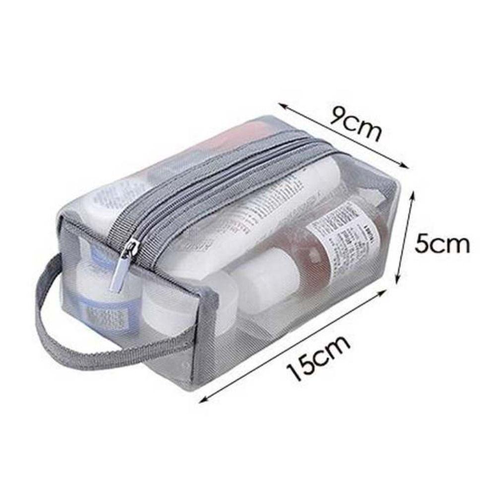Zipper Cosmetic Bag Clear Toiletry Bags Duty Makeup Pouch  Travel