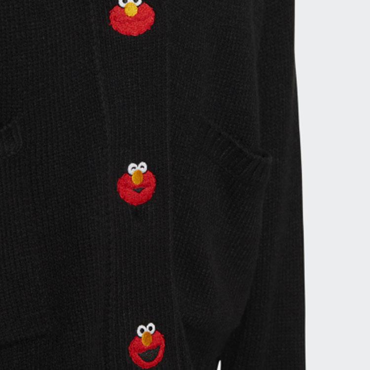 Adidas Neo Sesame Street Spolupráce Kreslený Grafický Sportovní Pletený Top Dámské Topy Černá HD7282