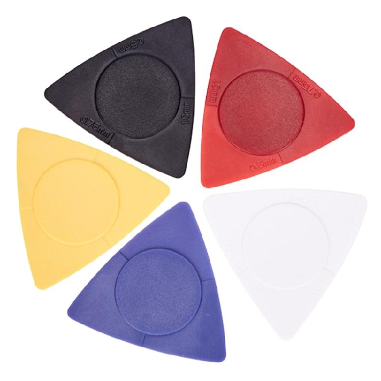 10 Pieces Guitar Picks Plectrums Plastic Picks Set Multicolor for Triangle Plect