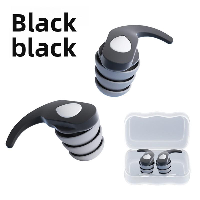 New Silicone 1 Layer Sound Insulation Noise Reduction Earplugs Filter Mute Sleeping Swimming Waterproof Reusable Travel Ear Plug