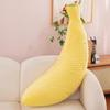 Oreiller en Peluche Banane Ultra Doux - Velours Côté Dormeur & Dossier Jouet en Peluche