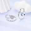 925 Sterling Silver Hoop Earring for Women Starlight Sun Moon Bow Heart Simple Round Circle Earrings Party Fashion Jewelry Gifts