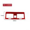 Red Carbon Fiber Center Console Air Vent Outlet Cover Trim For Hummer H3 2006-10