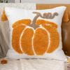 2025 Embroidered Halloween Pumpkin Pillow Cover With Zipper Indoor Seasonal Cushion Case For Bedroom Couch Sofa
