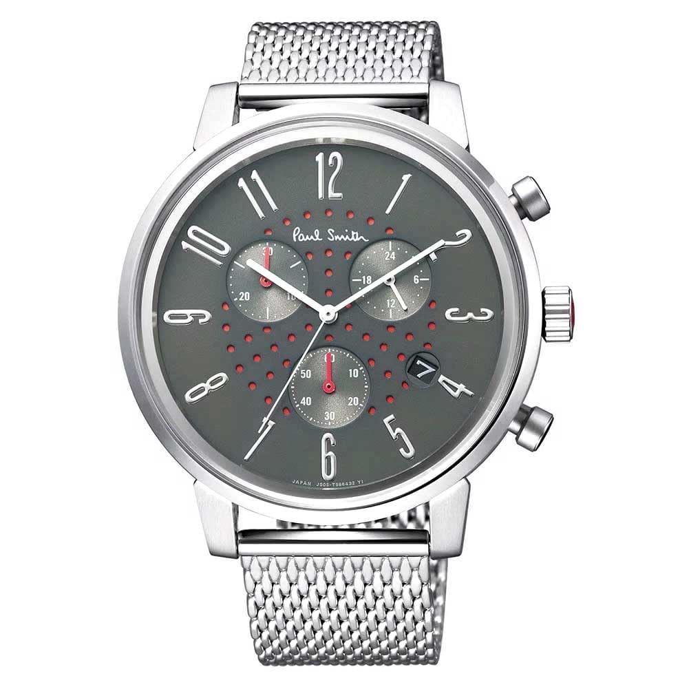 

Paul Smith Watch Chronograph Church Street Gray Men s BR4-012-61 [Item]