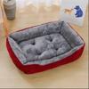 Cuccia quadrata per cani, Accessori per animali domestici cani, Divano letto calmante in peluche con morbido cuscino per gatti e cani piccoli, piccoli e medi