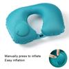 Press On Inflatable Pillow To Relax Neck Travel U-shaped Pillow Foldable and Portable with Leak Proof Device Ordinary U-shaped