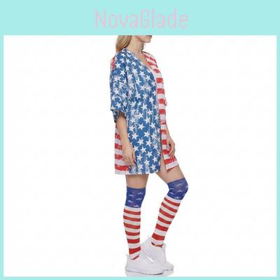 Independence Day Costume Unisex Uncle Sam Hawaiian Jumpsuit For Stage Performances