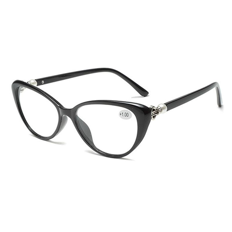 Ladies Cat Eye Computer Reading Glasses Elderly Presbyopic Eyeglasses Spectacles Female +0.5+0.75+1.25+1.5+1.752+2.0+2.25+2.75