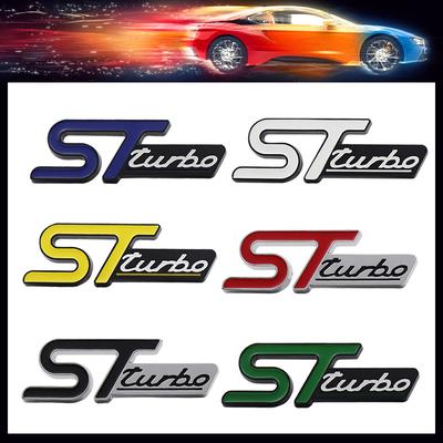 Stylizacja Samochodu 3D ST Turbo na maskę błotnik bagażnik tylną klapę tabliczkę z nazwą naklejkę emblemat odznakę naklejkę