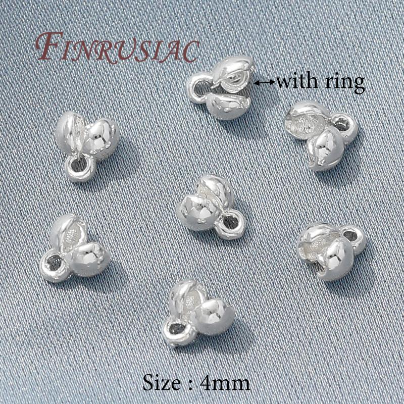 Crimp Beads For Jewelry 18K Gold Plated Crimps Cover Findings For DIY Bracelets Accessories Bead Tip Ball Chain Connectors