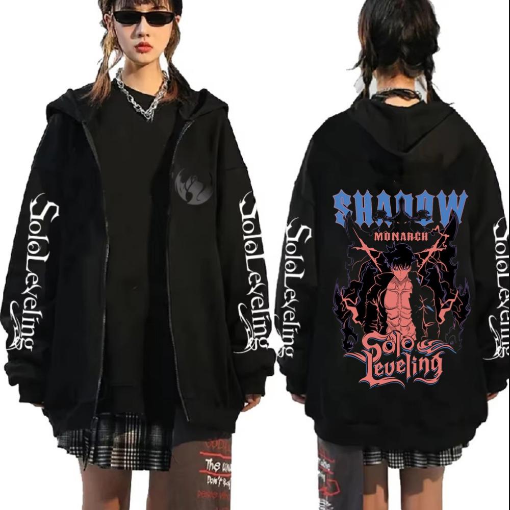 Song Jinyu Cool Pattern Hoodie Men s and Women s Casual Zipper Hoodie Oversized Zipper Jacket Harajuku Unisex Sweatshirt S