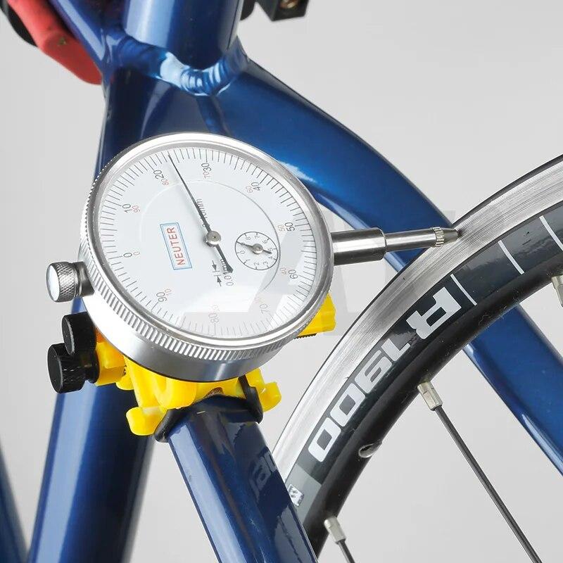 Stojan na centrování kol jízdního kola, nástroj na opravu kol horských kol, silničních kol, procentuální tabulka, seřízení ráfků, cyklistické příslušenství, údržba