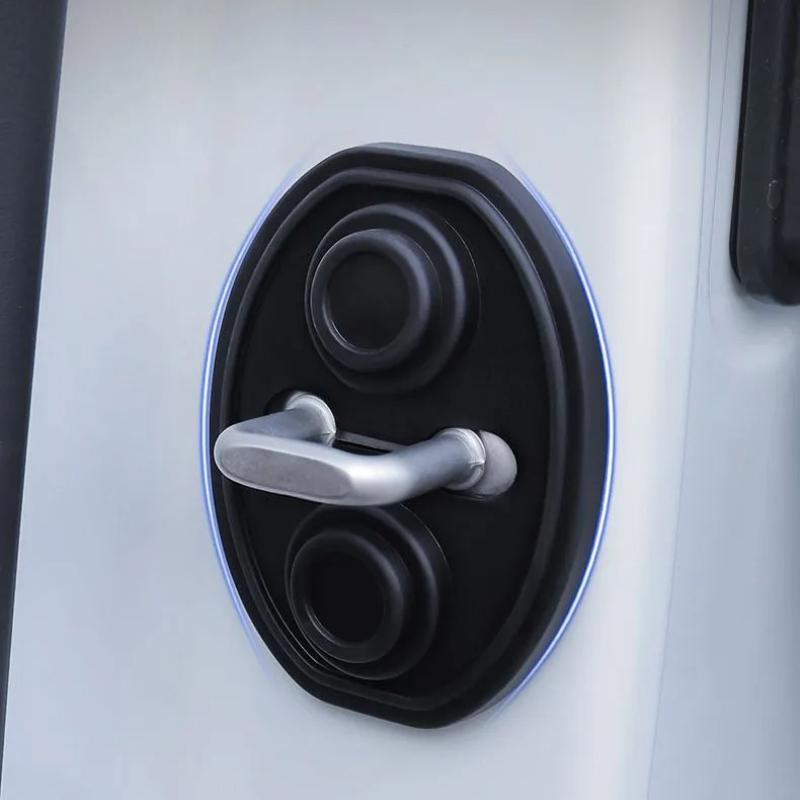 Upgrade Car Door Closing Shockproof Silicone Cushion Mute Shock Absorber Protective Covers Car Door Latch Accessories