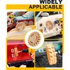 Eraser Wheel for Drill, Sticker Remover Tool for Automotive Car Sticker, Vinyl, Rv, with Plastic Scraper, Scraper Tool, Serrated&Solid Eraser Wheel -
