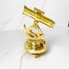 13.97 Cm Brass Alidade Telescope Compass Nautical Navigation Gift Maritime Surveyor Collectible Desk Decor
