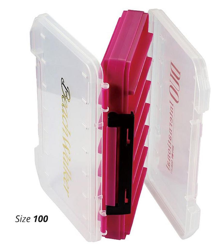 DUO Meiho Tackle Box Reversible 100 200 X 126 X 36 Mm Pink (3518)