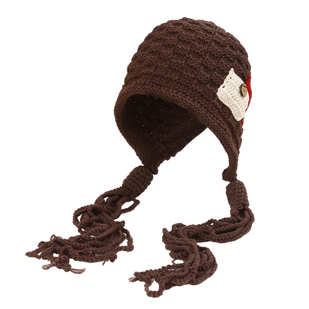 Womens Winter Peruvian Cover Ears Beanie Hat Ear Flap Sherpas Ski Snow Hats Knit Cute Tassels Beanies Hat