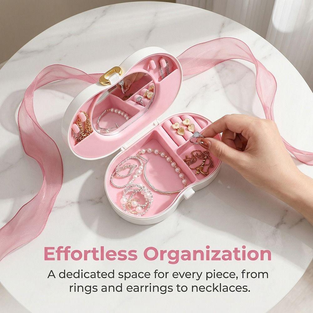 Compartment Jewelry Stand Holder Display Tray Rotating Plastic Stand Earring Ring Box Bracelet