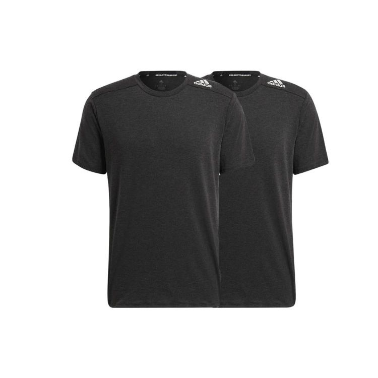 Adidas Sports Fitness Round Neck Short Sleeve T-Shirt Men Tops Black HB9204