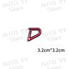 3D Metal Car Styling  Logo Front Grille Emblem SD/D Badge Rear Tail Bumper Trunk Sticker