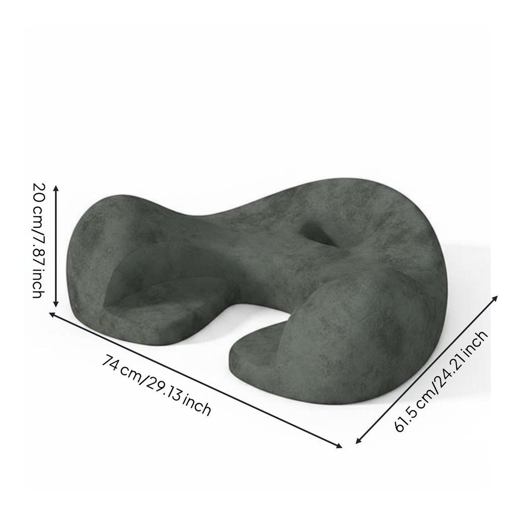 Meditation Cushion Memory Foam Contoured Seat Pillow Floor Lounger Chair