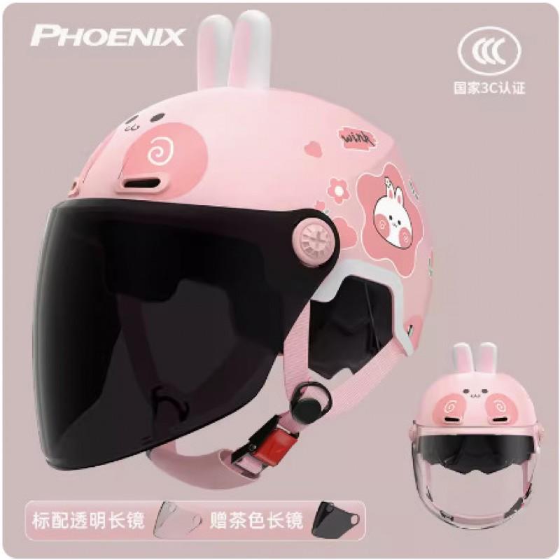Kids Motorcycle Helmet ABS Safety Electric Scooter Bike Ride Winter Use