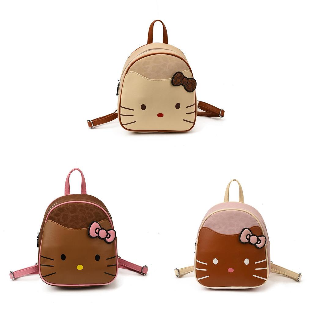 Hello Kitty Cartoon Kids Backpack With Breathable Pu Material For School And Daily Use