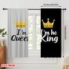 2pcs,2D plane printing Pattern Curtains King and Queen (38) Versatile Polyester (without rod) Decorations Inside Use for Study,