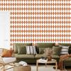 Harlequin Diamonds Wallpaper White, Cream, and Orange 50x1000