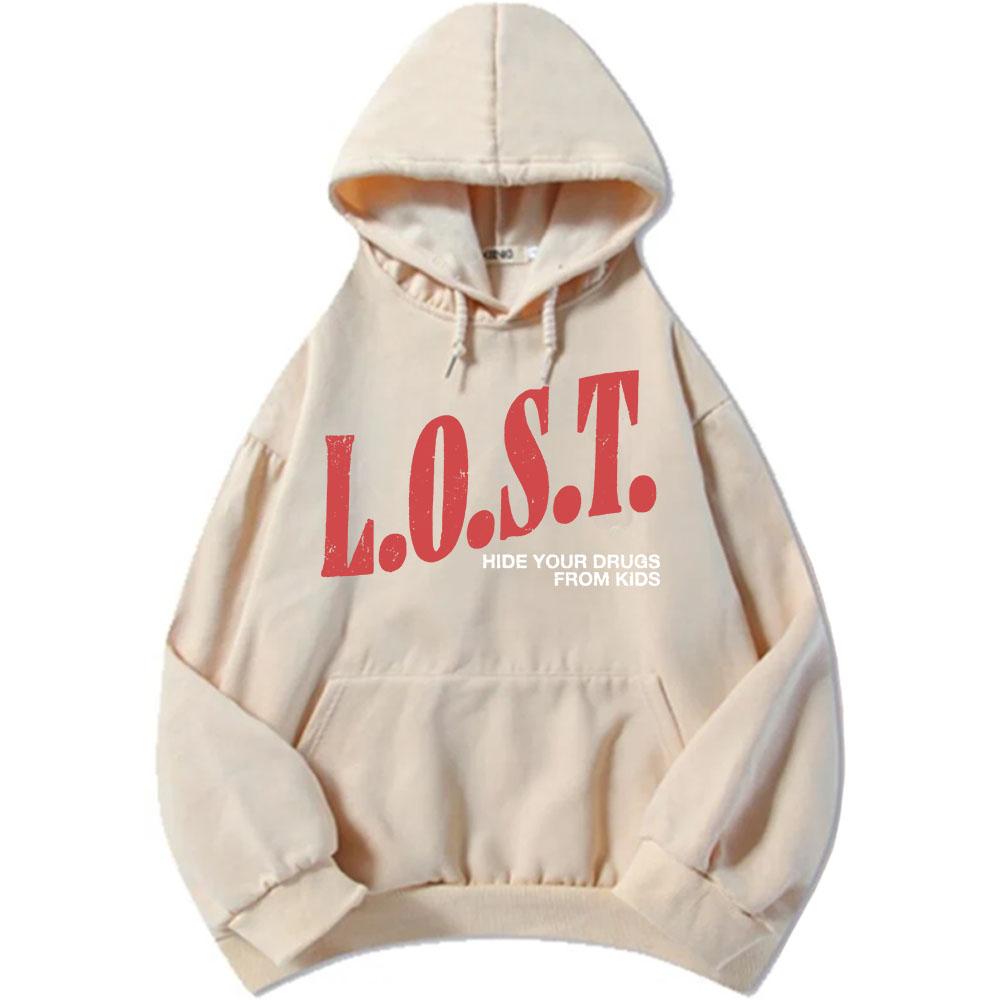 Mgk Lost Americana Hoodies Mode Herbst Fleece Kapuzenpullover Freizeit Langarm Herren Pullover Grafische Druckoberteile