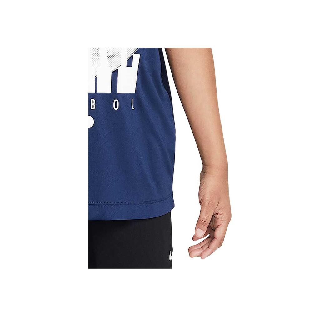 Nike Dri-Fit Legend Comfortable Quick-Dry Pullover Short Sleeve T-Shirt Kids Tops Deep-Navy HQ3257-410