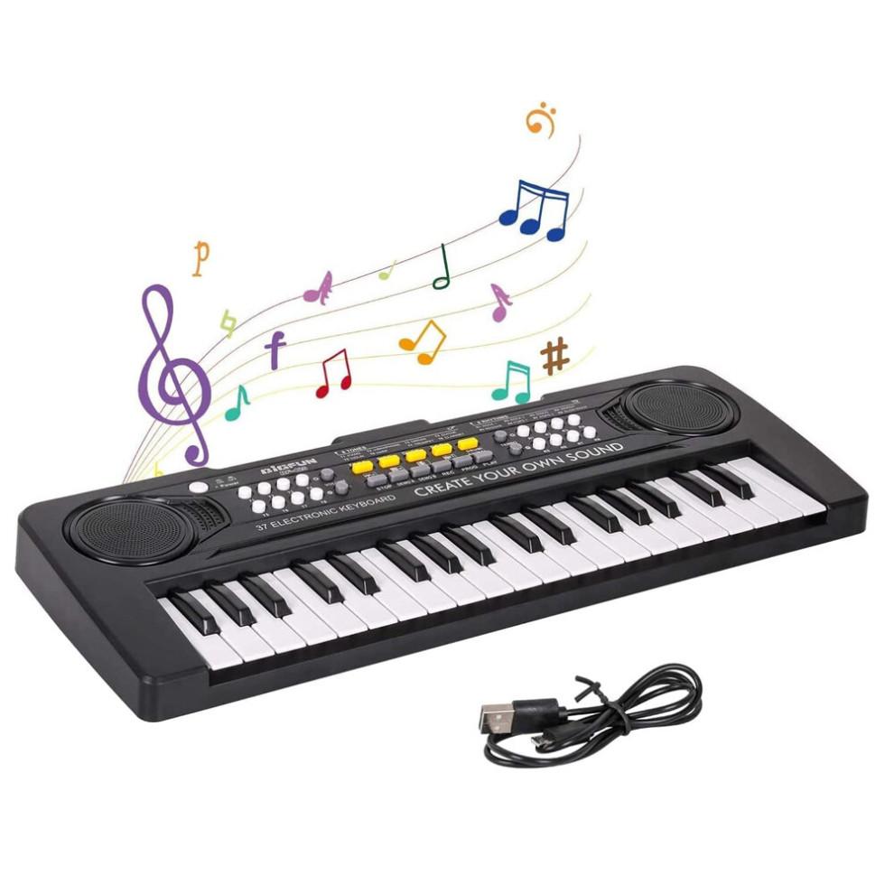 37key Children Electric Piano Music Keyboard Puzzle Toy For Kids Learning And Music Play