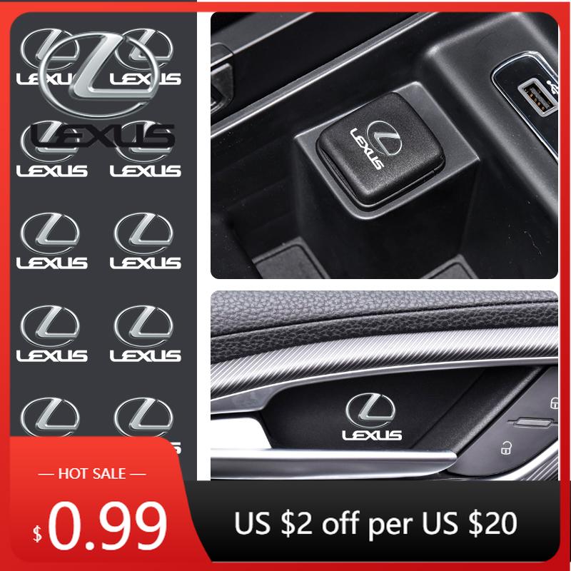 BJYL6 Interior Stickers Car Interior Dekoration Stickers Badges Auto Styling For Lexus F-SPORT ES RX NX LS UX LM LX GX LC RZ IS CT GS