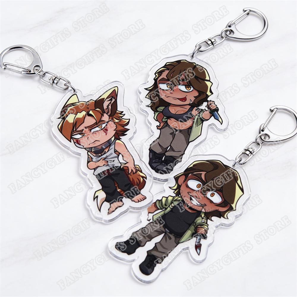 Game YKMET Boyfriend To Death Keychain for Accessories Cute Pet Strade Ren Lawrence Keyring Jewelry Friends Fans Gamers Gifts