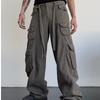 Men And Women Retro Large Pocket Overalls Wide Leg Pants Straight Summer New Fashion Casual Pants Japanese Harajuku Large Size