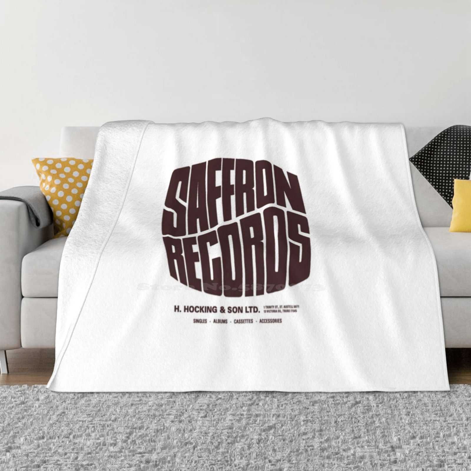 Saffron Records Все размеры Мягкое покрывало Домашний декор Постельное белье Корнуолл Труро Сент-Остелл Магазин Виниловые пластинки 30x40in