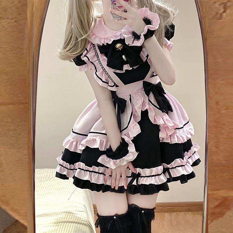 Meow Bell's Maid Cosplay Lolita Dress Set - Cute Japanese Female Boss Costume