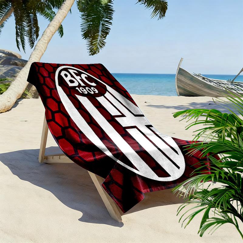 Bologna FC 1909 Strandtuch mit Aufdruck, Großes Weiches Schnelltrocknendes Handtuch für Strand Camping Schwimmen