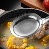 Long Handle Stainless Steel Oil Skimmer Reusable Oil Filtering Spoon  Kitchen Tools