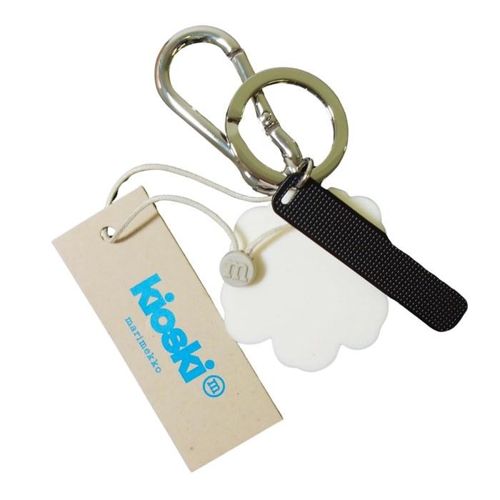 Marimekko Keychain Hook Allokas Unikko Beige 12cm