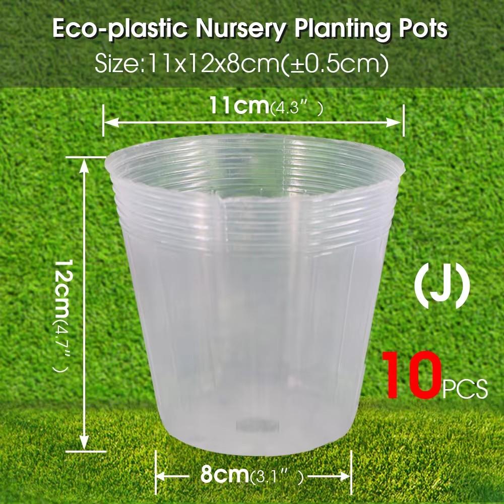 Reusable Orchid 10PCS  Transparency  Nursery Pot Plants Grow Nutrition Cups for Garden Flower Transplanting Propagation  Contain