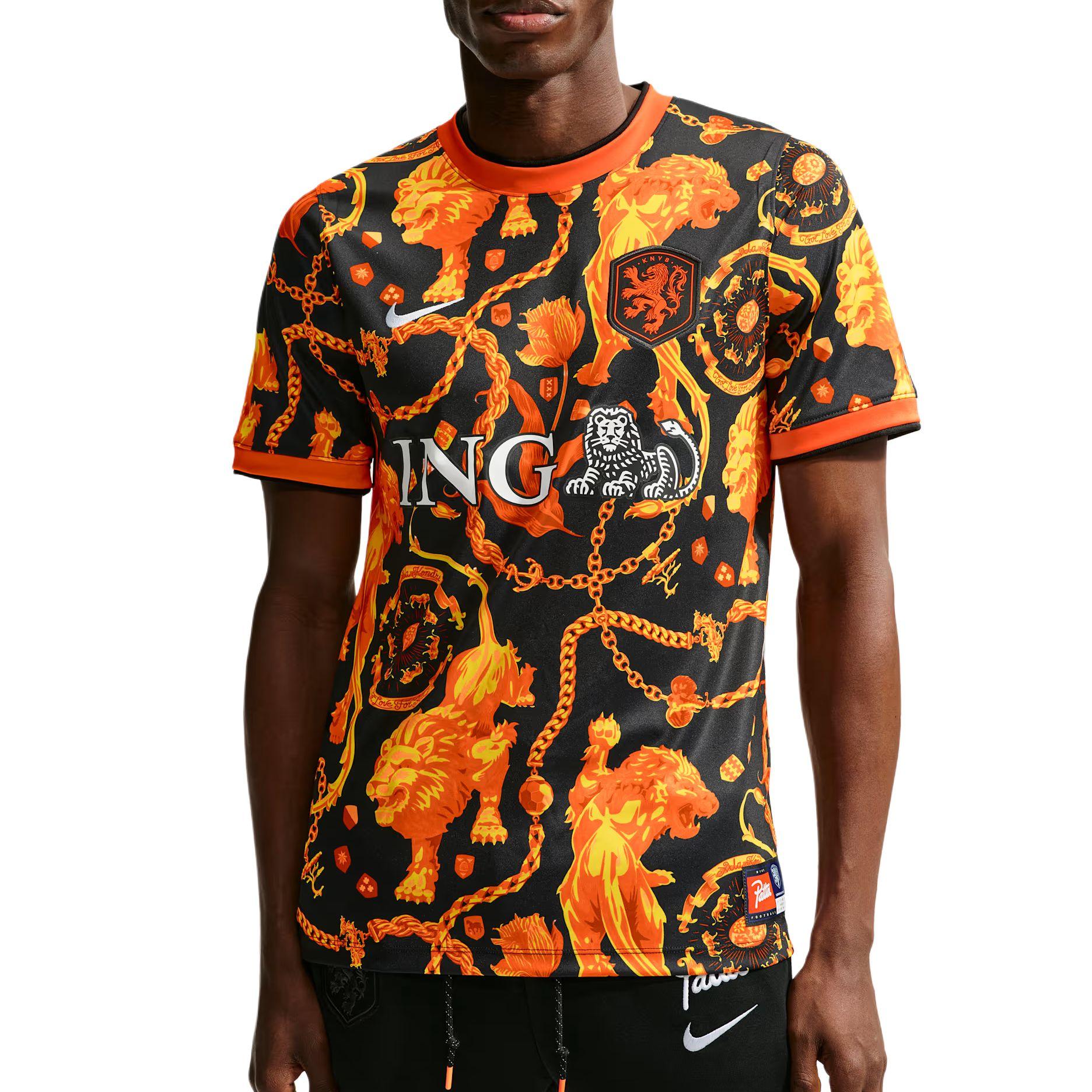 Nike Netherlands x Patta Academy Pro Short-Sleeve Top Orange Men Tops IH1678-010 M