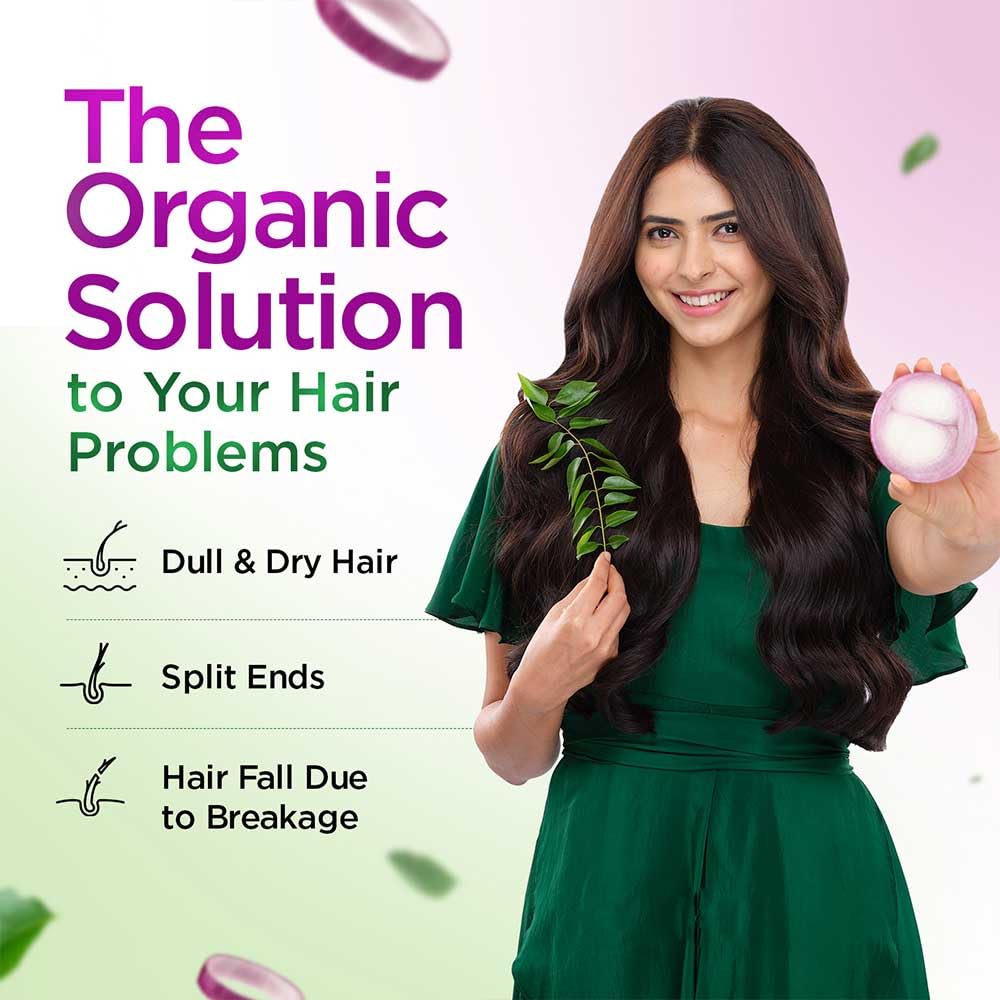 Kesh King Organic Onion Conditioner For Frizzy Dry Hair With Curry Leaves 200ml | Reduces Hair Fall & Deeply Nourishes Damaged Hair
