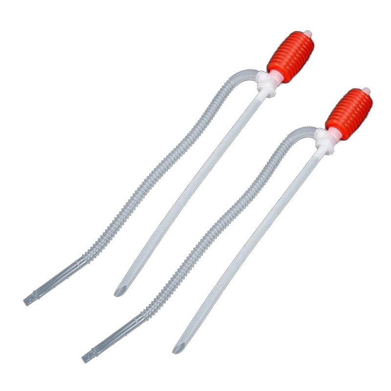 2/8pcs Siphon Hand Pump Manual Hand Pump for Petrol Oil with Flexible Hose Portable High Flow Car Fuel Transfer Pump
