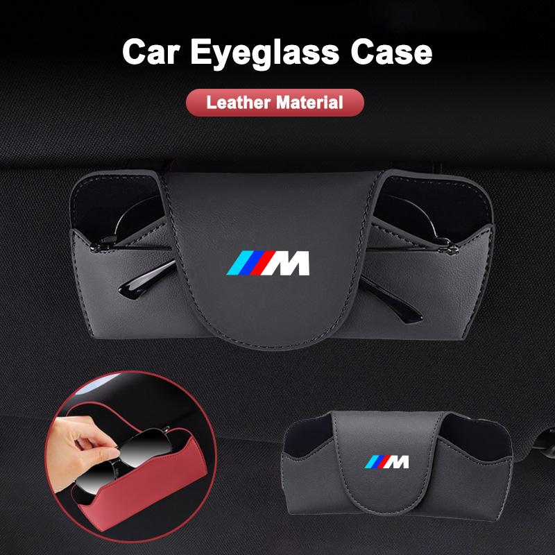 Car Interior Glasses Case Sun Visor Sunglasses Box Holder For BMW 1 2 3 4 5 6 7 X Series Z4 G11 G30 X1 F48 X2 F39 X3 G01 X4 G02 mkdf86