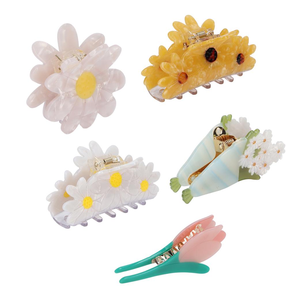 Hair Claw Clips Elegant Flower Shape Fashionable Hair Clip Styling Tool Accessories for Women