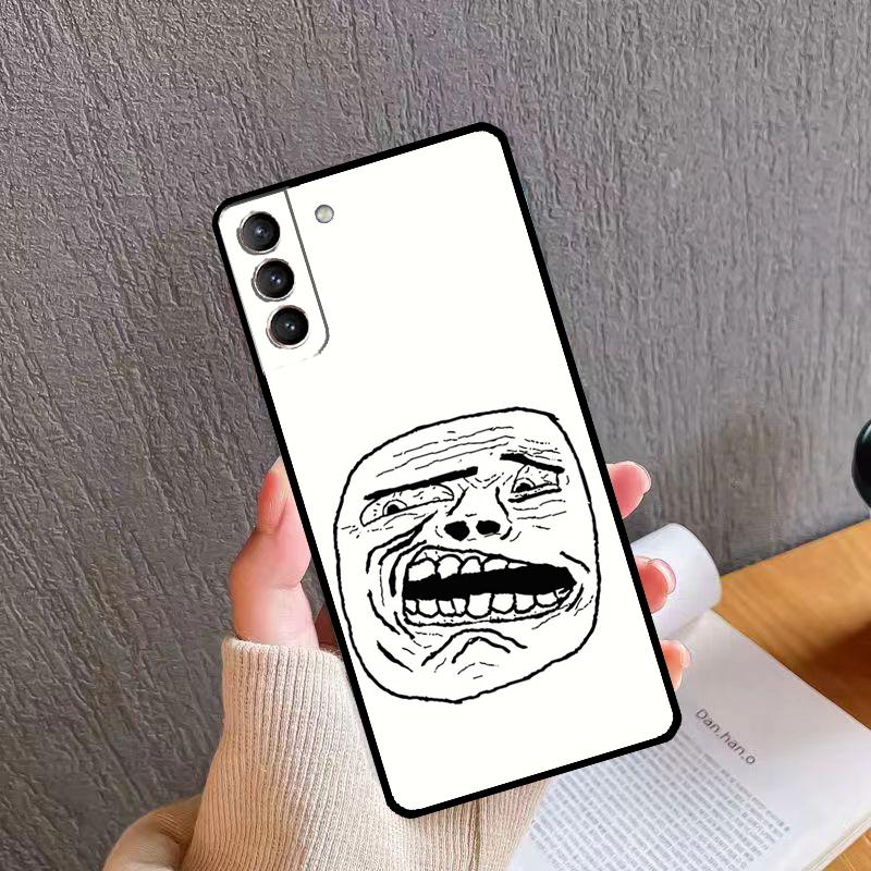 

FACE MEMES Phone Case For Samsung Galaxy S24 S26 Ultra S20 S21 S22 S23 S25 Plus S10 S24 S25 FE Cover Galaxy S26Ultra