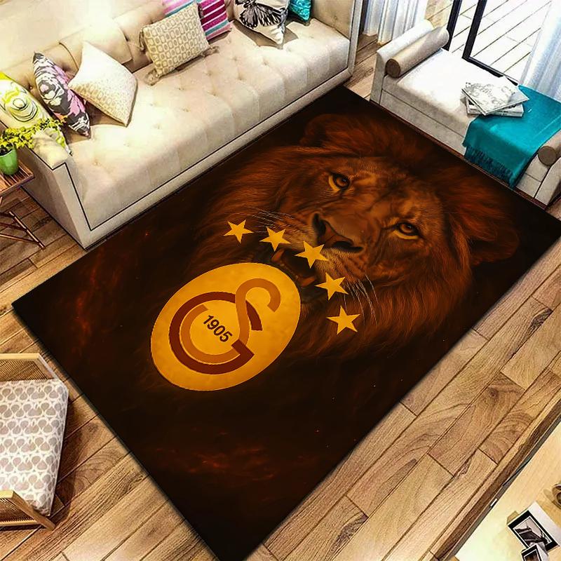 2026 Nuovo Tappeto Galatasaray S.K per Soggiorno Camera da Letto Casa Decorazione Divano, Tappetino Antiscivolo per Giochi Bambini H5